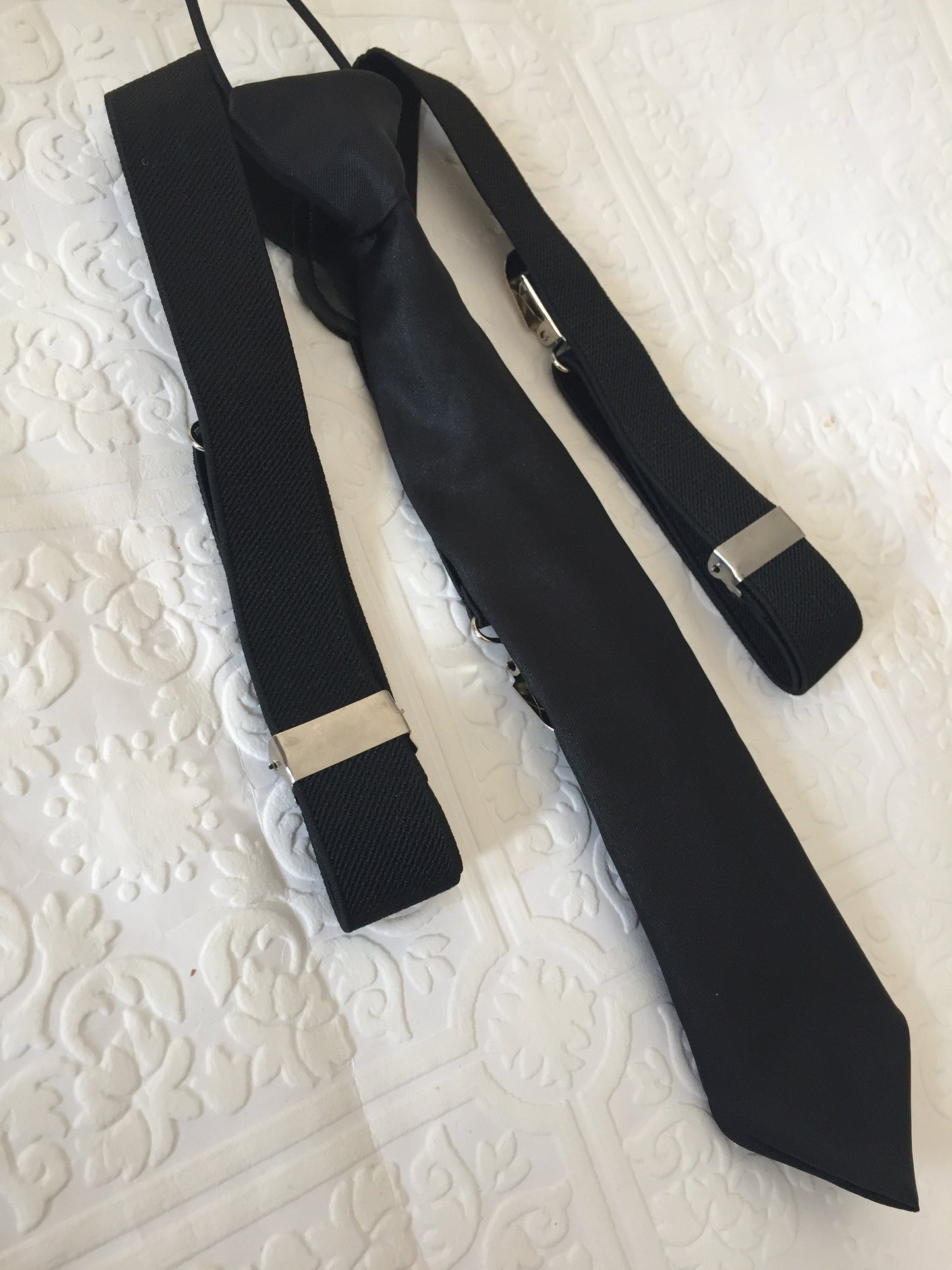 Baby suspenders, black baby suspenders, baby tie, suspenders, black suspenders set, black baby tie, suspenders and tie, tie and suspenders