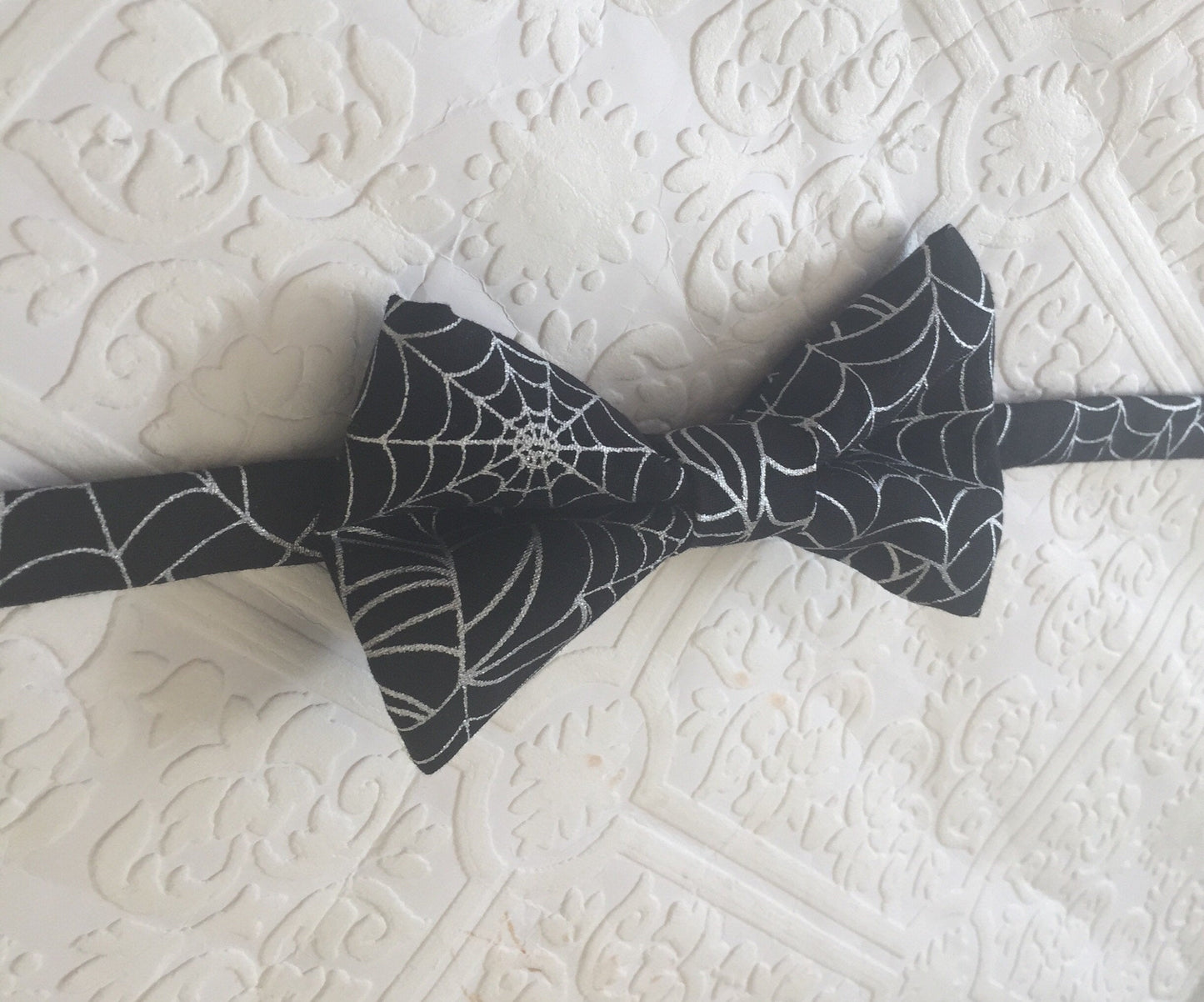 Halloween Black Spider Web Bow Tie, halloween bow ties, black halloween bow ties, black bow ties, little boys bow ties, mens bow ties