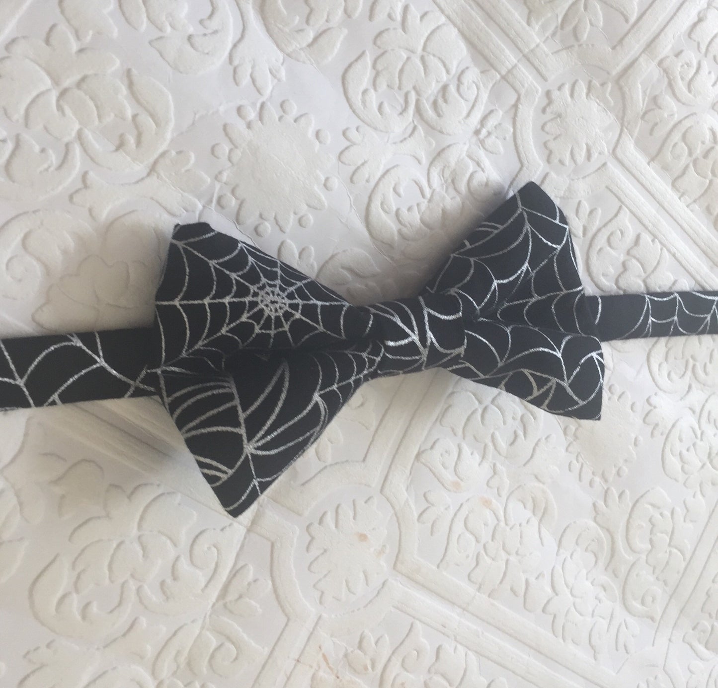 Halloween Black Spider Web Bow Tie, halloween bow ties, black halloween bow ties, black bow ties, little boys bow ties, mens bow ties
