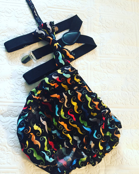 Little man 1st birthday outfit, 1st birthday cake smash outfit, mustache cake smash outfit, mustache tie and diaper cover, boy cake smash