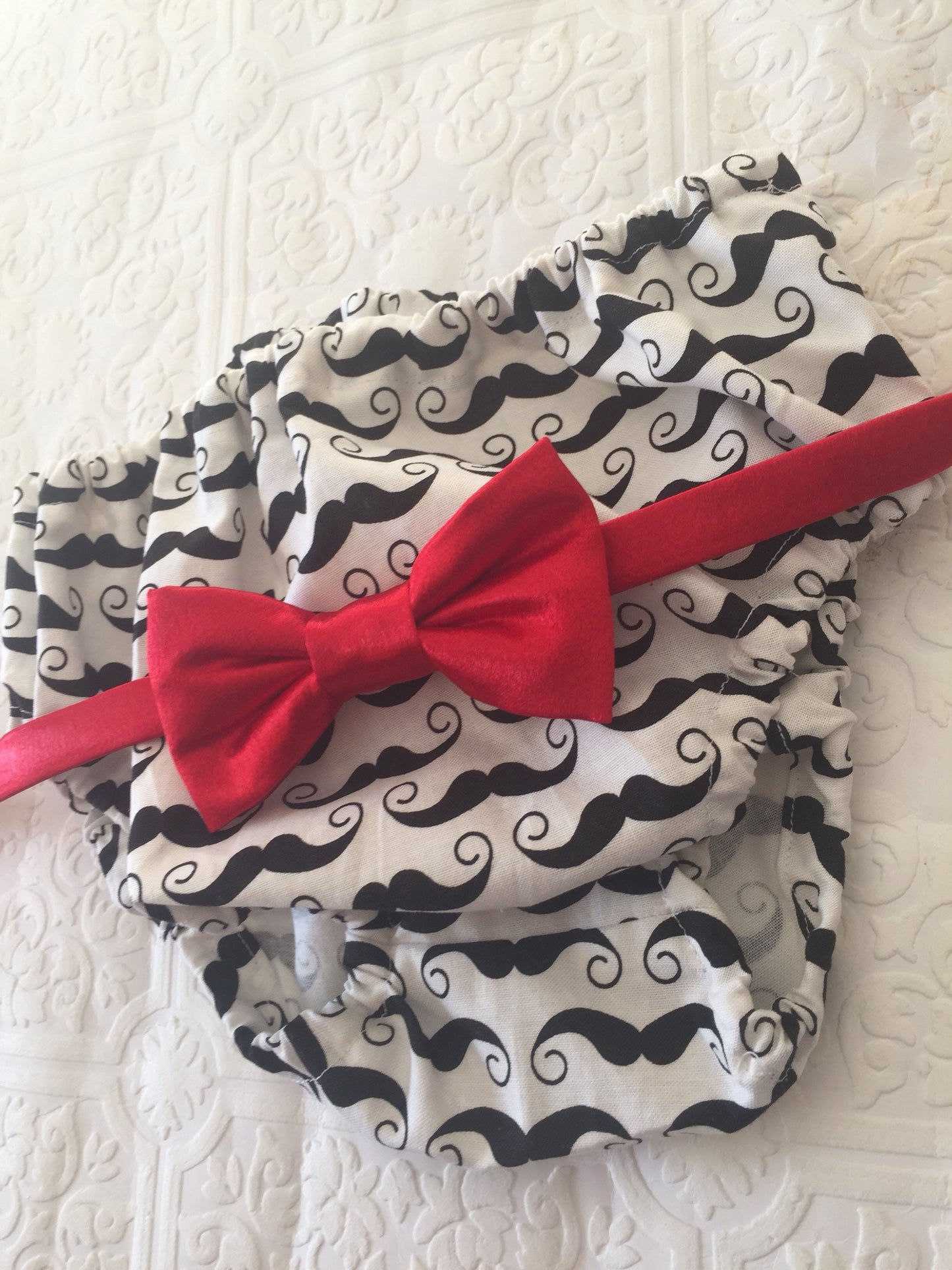 Little man 1st birthday outfit, 1st birthday cake smash outfit, mustache cake smash outfit, red bow tie and diaper cover, boy cake smash