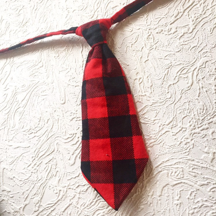 Red & Black plaid tie, buffalo check tie, red plaid tie, boy's red tie, boy's tie, baby tie, toddler tie, christmas tie, red and black tie