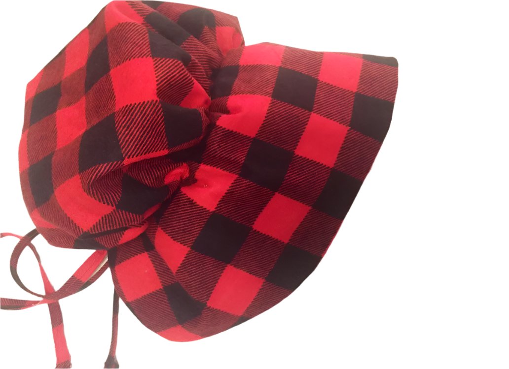 CHRISTMAS BUFFALO PLAID Baby Bonnet for Fall And Winter