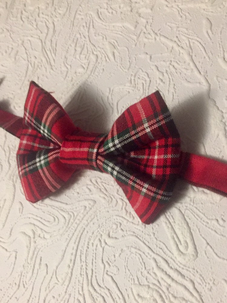 Royal Stuart Tartan Christmas Bow Tie, Red Royal Stewart Bow Tie, Baby and Children Bow Tie, Adult Mens Red Plaid Bow tie, Xmas Outfit