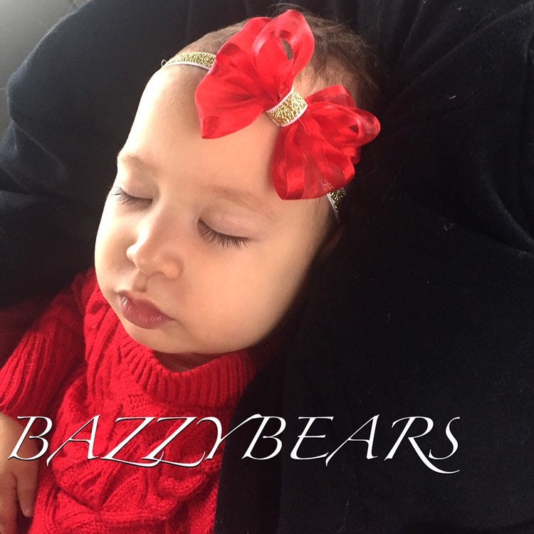 Red Christmas Bow, Christmas Hair bow, Red Bow, Red Boutique Bow, Cheer Bow, Bow Headband, Baby Headband, Christmas Headband, Bow Hair Clip