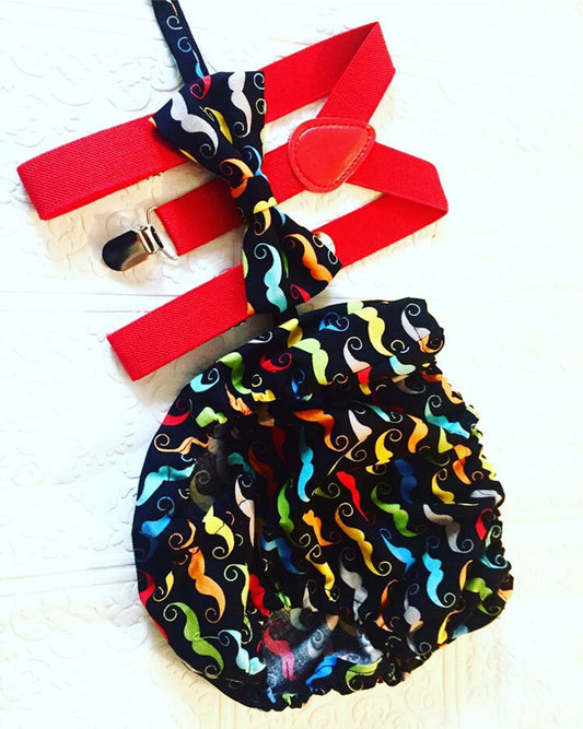 Little man 1st birthday outfit, 1st birthday cake smash outfit, mustache cake smash outfit, mustache tie and diaper cover, boy cake smash