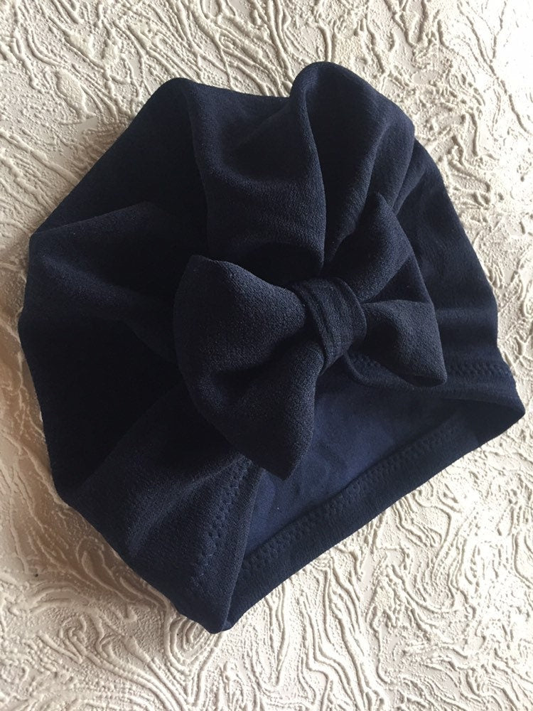 Navy Baby Turban | Navy Blue Baby Turbans | Turban | Headwrap | Turban for Baby | Headwraps for Baby | Turbans | Headwraps | Navy Blue