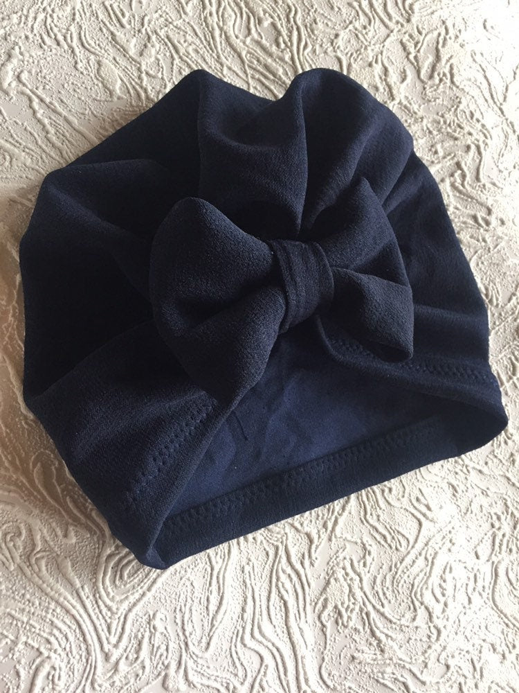 Navy Baby Turban | Navy Blue Baby Turbans | Turban | Headwrap | Turban for Baby | Headwraps for Baby | Turbans | Headwraps | Navy Blue