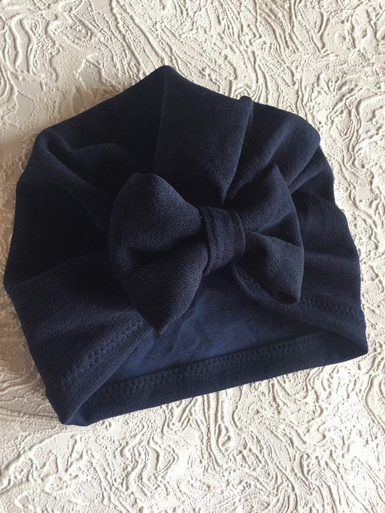 Navy Baby Turban | Navy Blue Baby Turbans | Turban | Headwrap | Turban for Baby | Headwraps for Baby | Turbans | Headwraps | Navy Blue