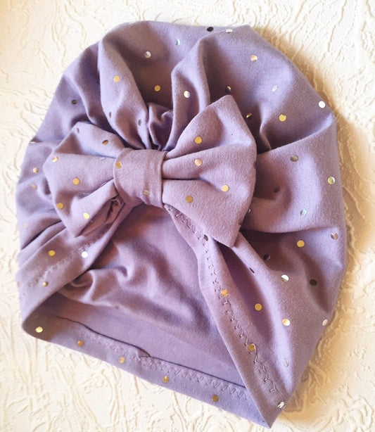 Purple Bow, Baby Girl Hat, Turban for Babies, Infant Turbans, Turban Hat, Toddler Hats, Valentines Day Gift, Easter Gifts, Baby Shower