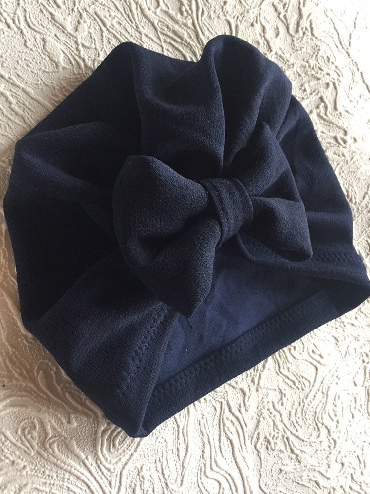 Navy Baby Turban | Navy Blue Baby Turbans | Turban | Headwrap | Turban for Baby | Headwraps for Baby | Turbans | Headwraps | Navy Blue
