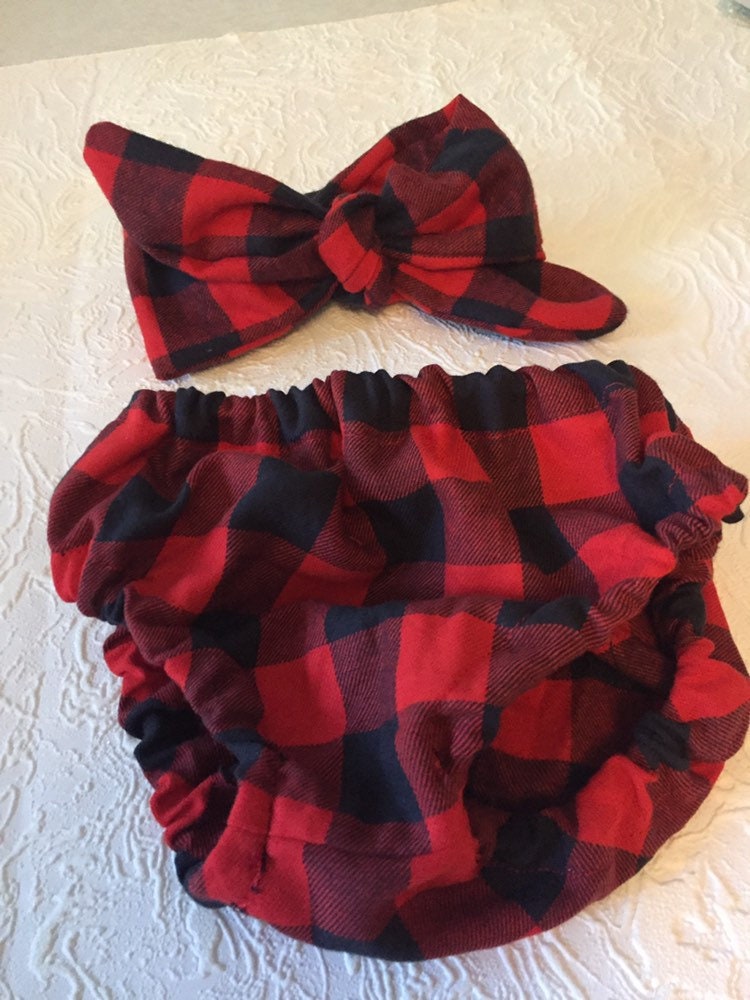 Buffalo Plaid Cake Smash Outfit