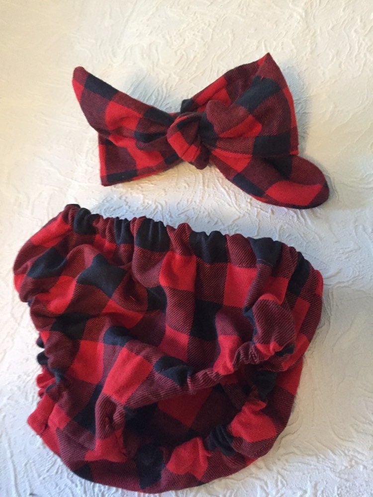 Buffalo Plaid Cake Smash Outfit