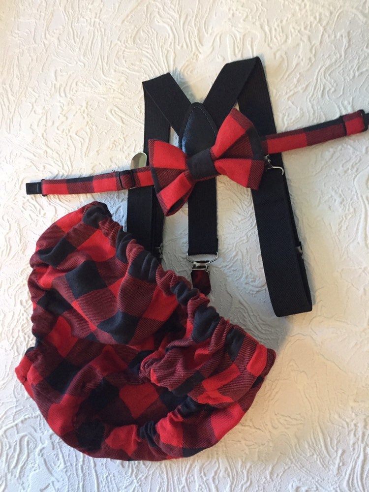 Lumberjack Diaper Cover, Buffalo Plaid First Birthday Outfit, Wild One Cake Smash, First Birthday Boy