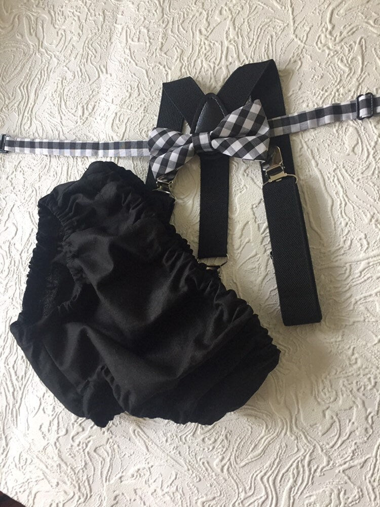 Boy Cake Smash Outfit, Boy 1st Birthday, 1st Birthday, Milestone Pictures, Boy 1st Birthday Outfit, Black Plaid Cake Smash Set