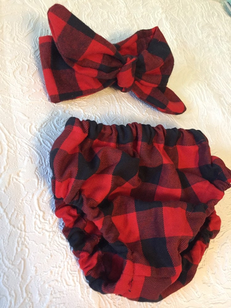 Buffalo Plaid Cake Smash Outfit