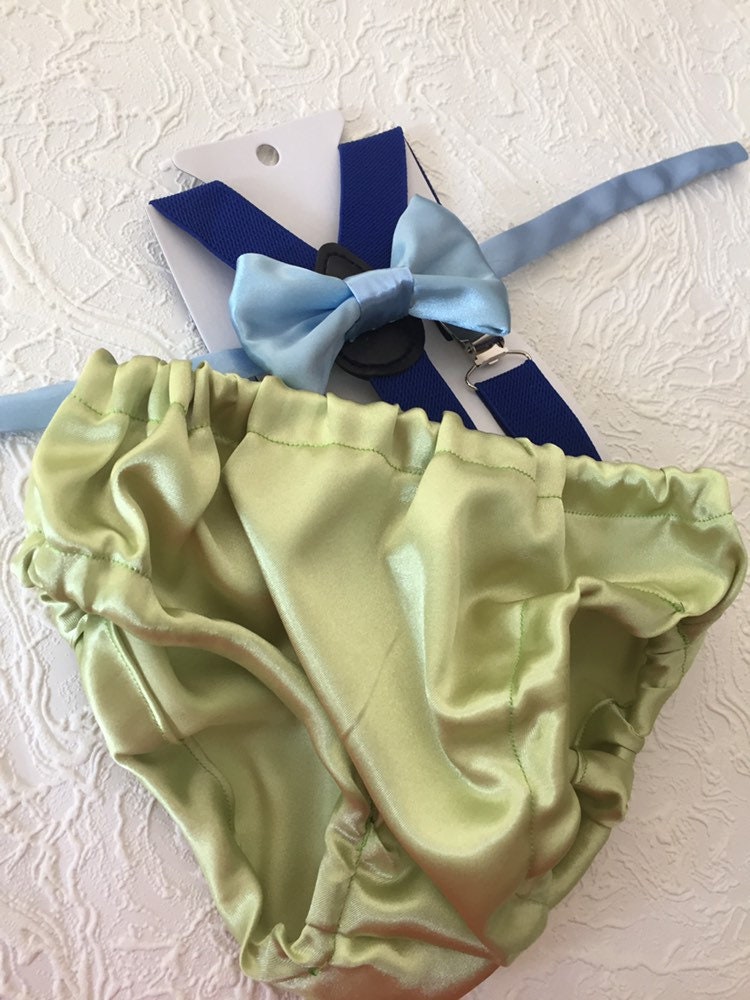 Monsters inspired Smash Cake Boy First Birthday blue cotton Diaper Cover, royal blue cake smash outfits Suspenders,green lime bow tie