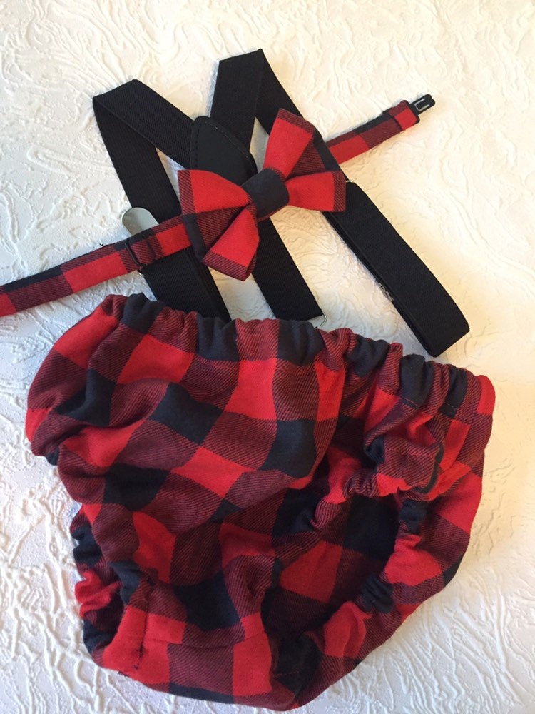 Lumberjack Diaper Cover, Buffalo Plaid First Birthday Outfit, Wild One Cake Smash, First Birthday Boy