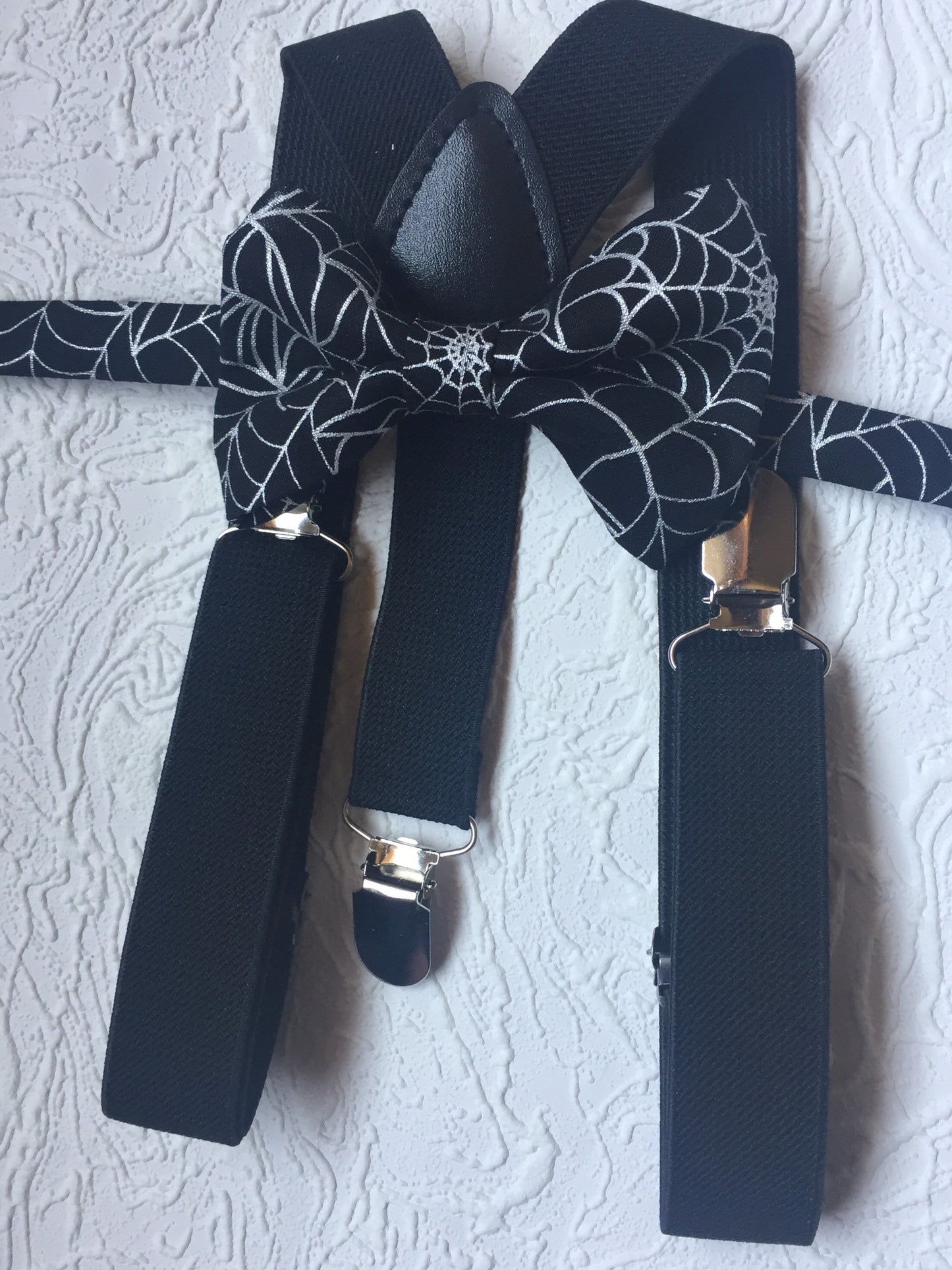 Halloween Bow Tie and Black Suspender set -Bow Tie and Suspender Set for Baby,Toddler and Boys, Suspender and bow tie set