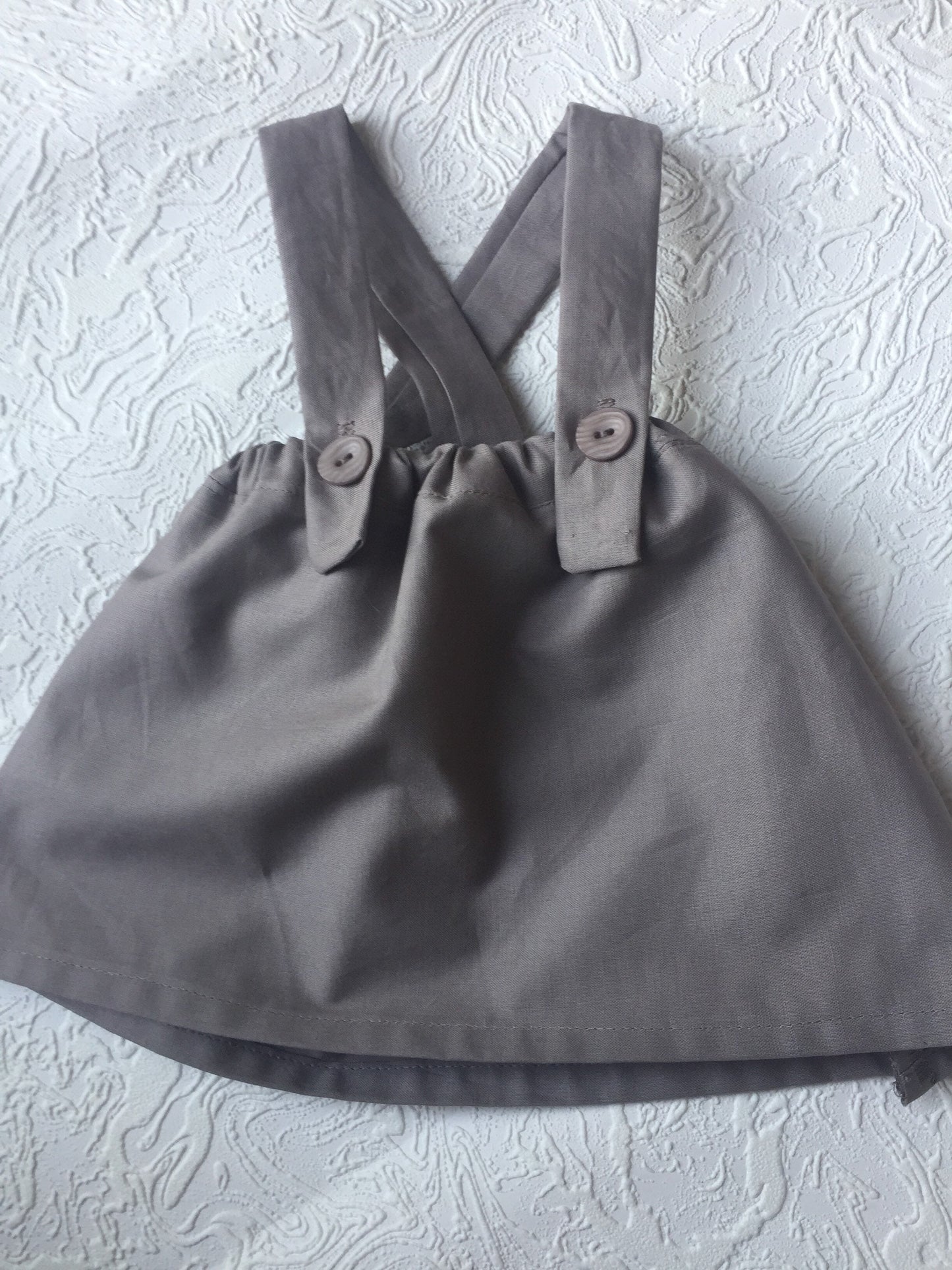 Gray Suspender Skirt. Fall Skirt. Winter Twirl Skirt with Suspenders. Girls Skirt. Mustard Skirt. Button Skirt.  Baby skirt with suspenders.