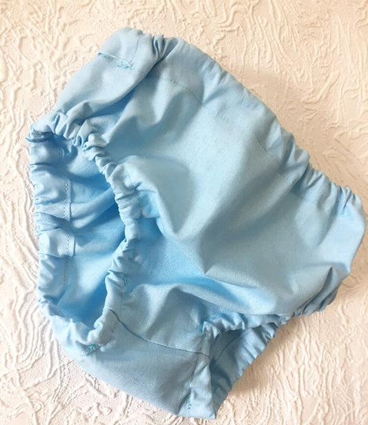 Infant & Toddler Diaper cover - Baby Bloomers in blue - baby blue bloomer - blue bloomer - cotton bloomer - Size Nb, 3m, 6m, 9m, 12m, 18m, 2