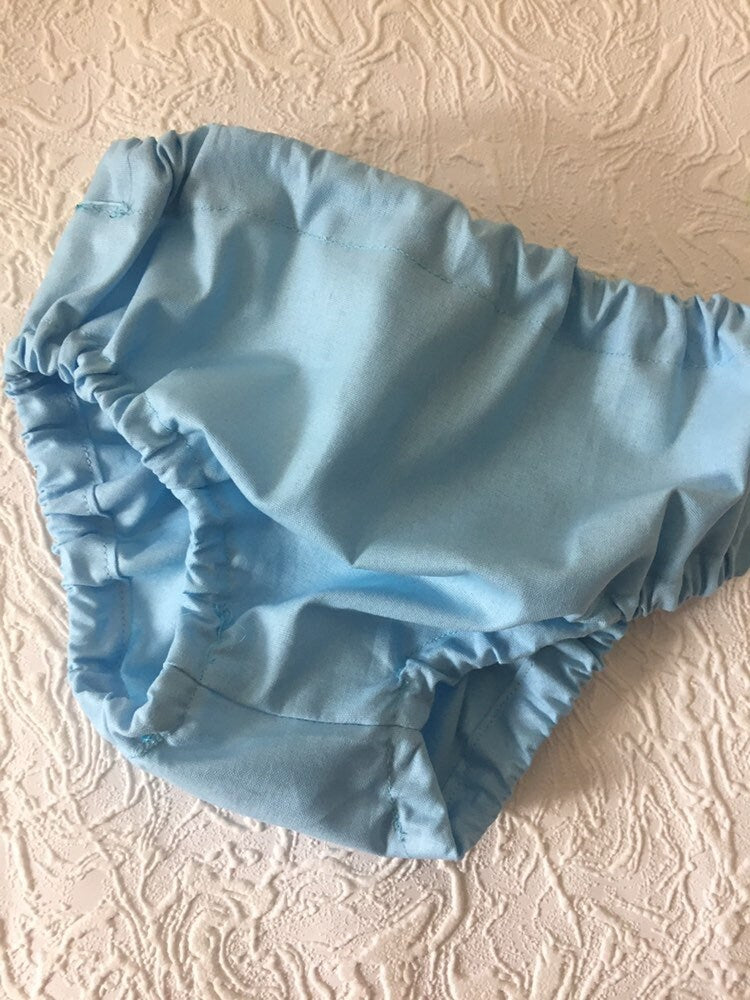 Infant & Toddler Diaper cover - Baby Bloomers in blue - baby blue bloomer - blue bloomer - cotton bloomer - Size Nb, 3m, 6m, 9m, 12m, 18m, 2