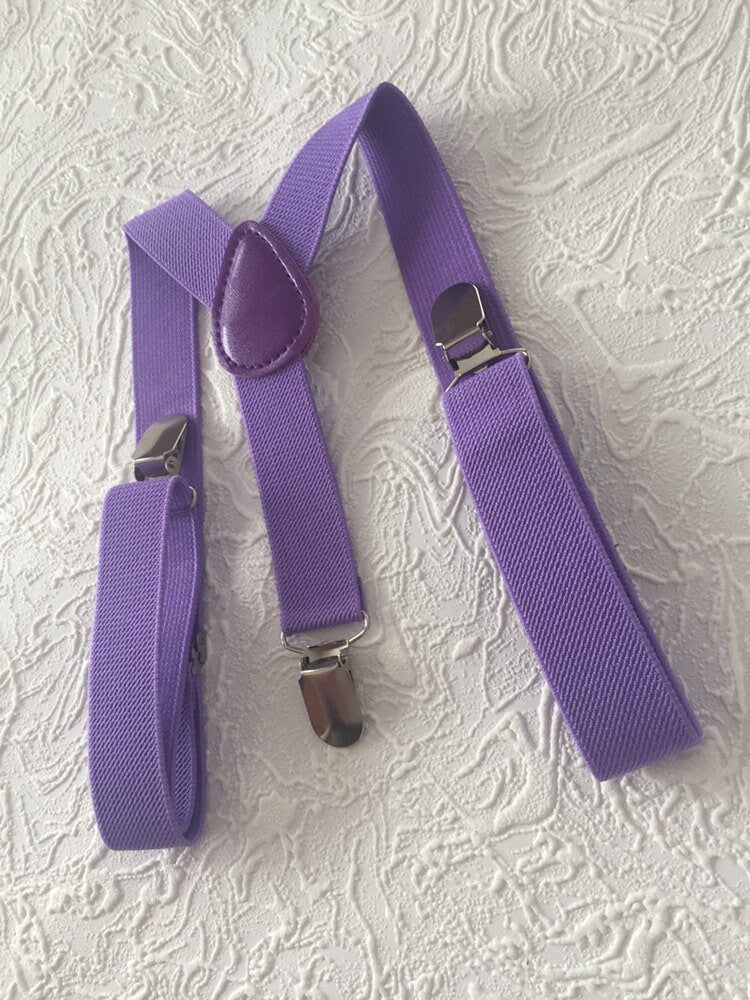 Suspenders / Plum Purple Suspenders / newborn - 5 years old -Baby Boys Kids Children Adjustable Suspenders Y-Back Wedding Birthday Groom