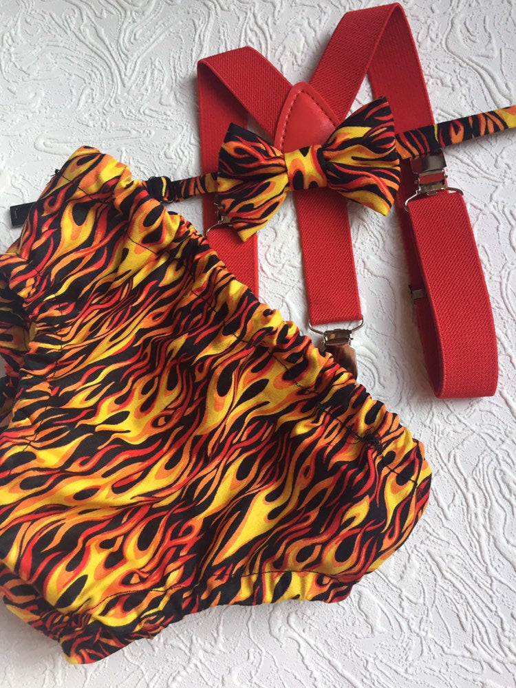 First Birthday Cake Smash Outfit Racing car Red Black yellow Car flames Diaper Cover bow Tie for Baby Boy racing cake smash