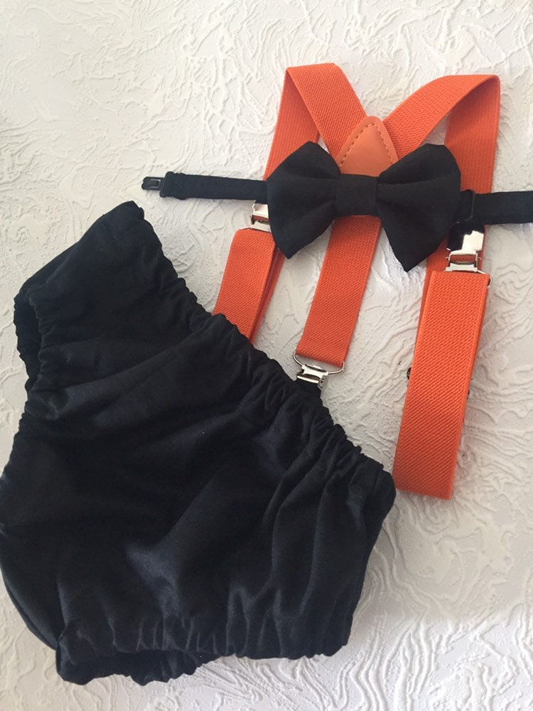 Boy Cake Smash Outfit, Halloween Cake Smash Outfit, Orange and Black Cake Smash, October Birthday, Boys 1st Birthday, Birthday Outfit
