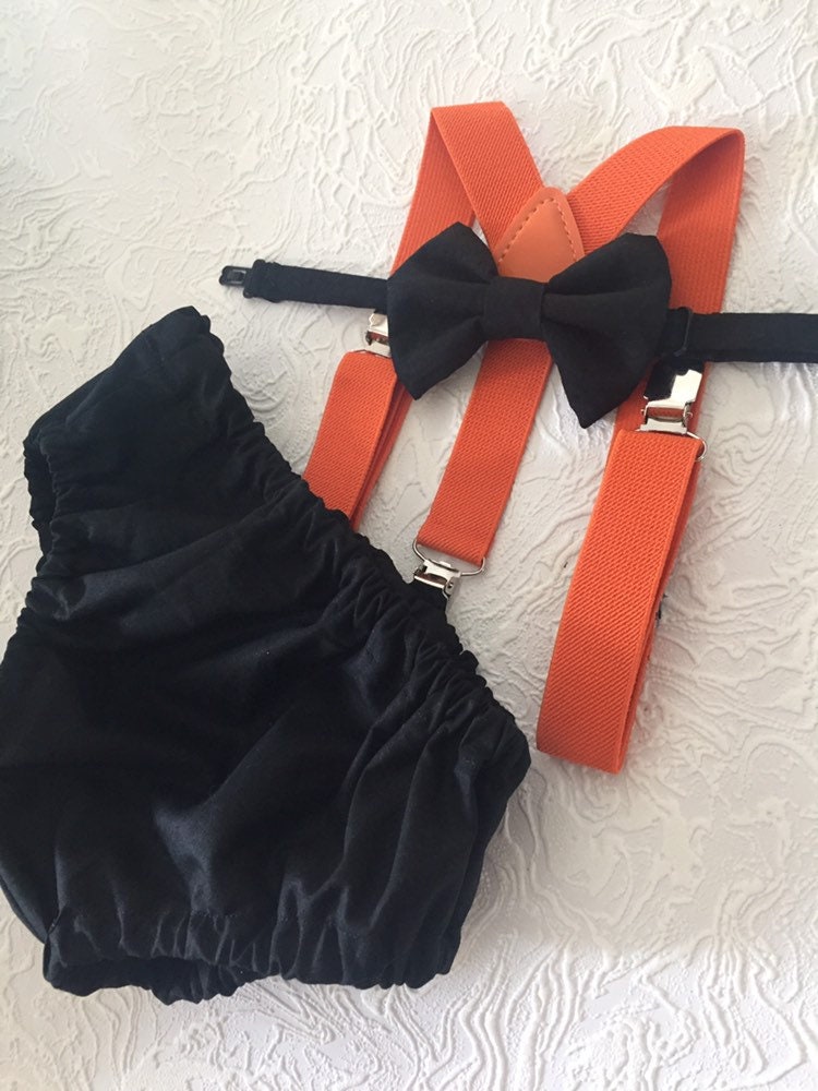 Boy Cake Smash Outfit, Halloween Cake Smash Outfit, Orange and Black Cake Smash, October Birthday, Boys 1st Birthday, Birthday Outfit