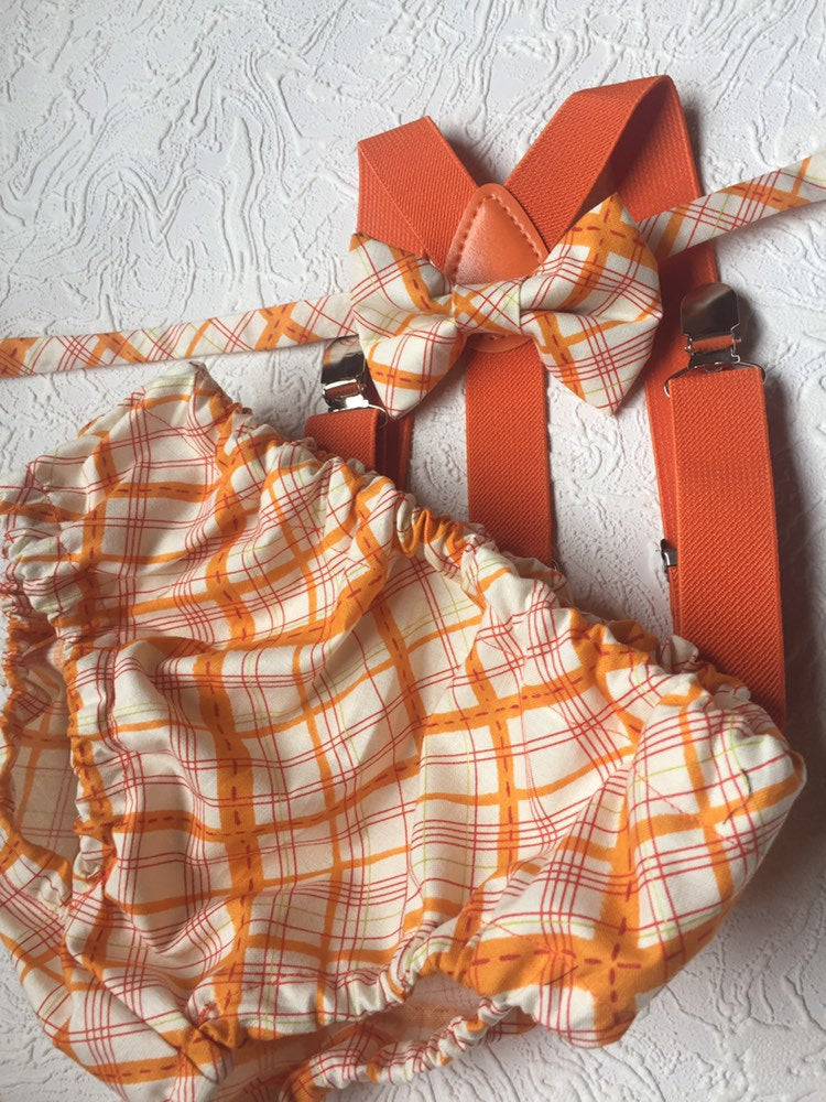 Boy Cake Smash Outfit, Boy Cake Smash, Boy 1st Birthday Set, 1st Birthday, Milestone Pictures, Boy 1st Birthday Outfit, Orange Cake Smash