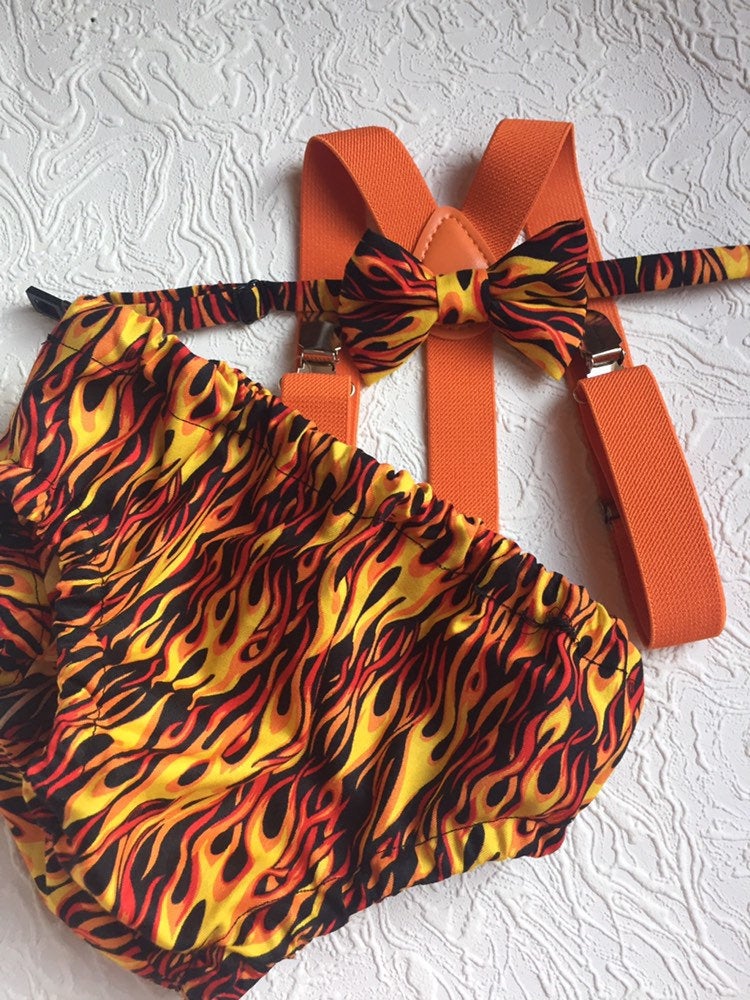 First Birthday Cake Smash Outfit Racing car Red Black yellow Car flames Diaper Cover bow Tie for Baby Boy racing cake smash