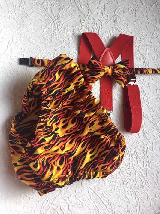 First Birthday Cake Smash Outfit Racing car Red Black yellow Car flames Diaper Cover bow Tie for Baby Boy racing cake smash