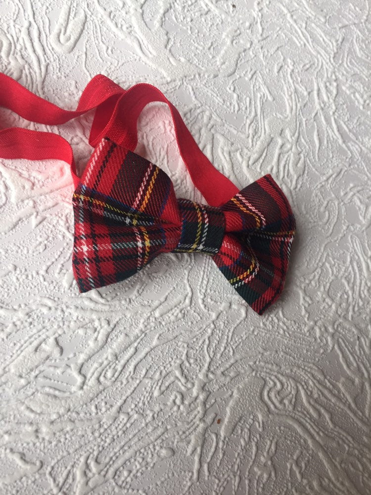 Ted tartan bow, red hair bow, red glitter bow, tartan bow , gold hair bow, girls hair accessories, baby bow , christmas bow,