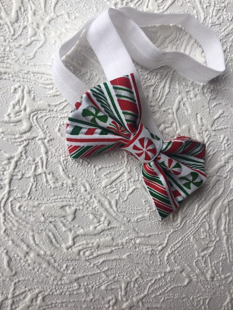 Christmas Headband / Christmas Bow Headband / Candycane Bow