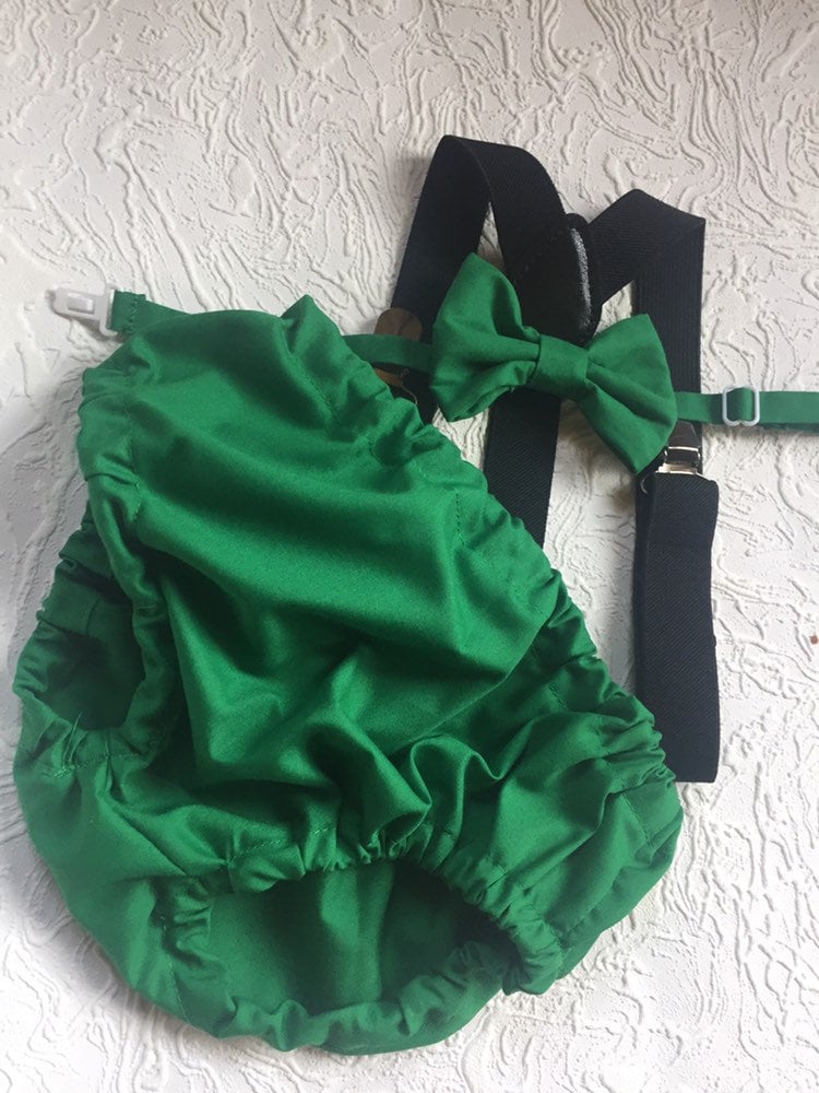 3 Piece Emerald Green Cake Smash Outfit - 1st Birthday Set
