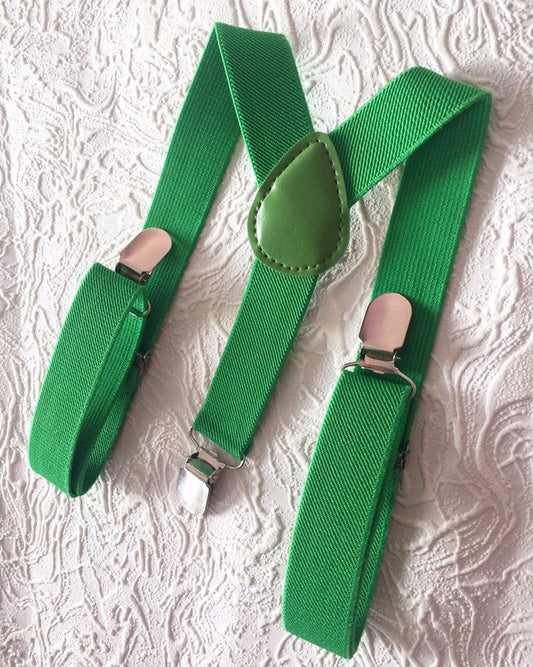 Green suspenders, baby suspenders, christmas suspenders, toddler suspenders, boy suspenders, child suspenders, green baby suspenders, green