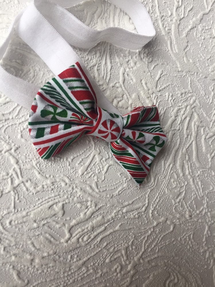 Christmas Headband / Christmas Bow Headband / Candycane Bow