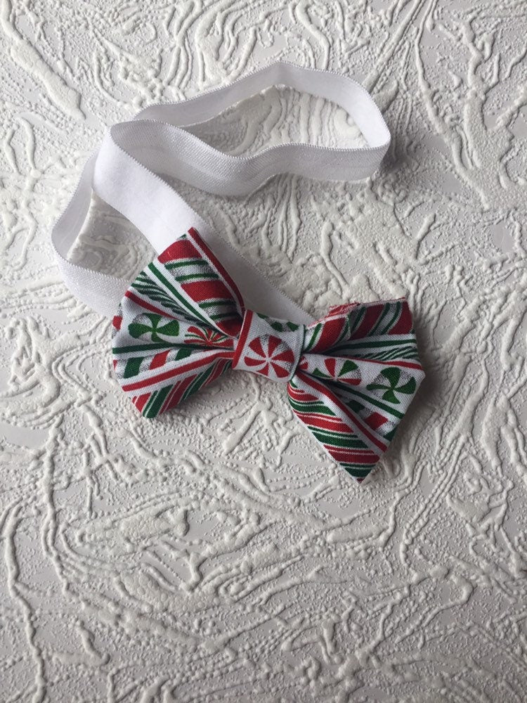 Christmas Headband / Christmas Bow Headband / Candycane Bow