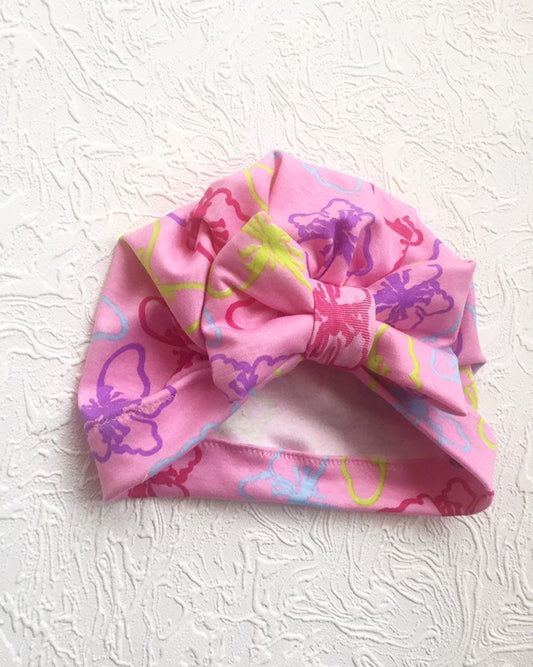 Baby Turbans, Baby bow turban, baby headwrap, knit turban, baby hat, baby hair bow, Turban hat, hospital hat, newborn hat, Bow TURBAN HAT