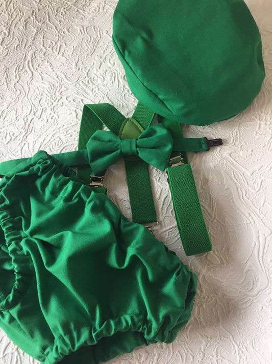 Boys cake smash outfit, Irish first birthday, St. Patrick’s first birthday, Easter outfit, St Patty’s birthday and suspenders