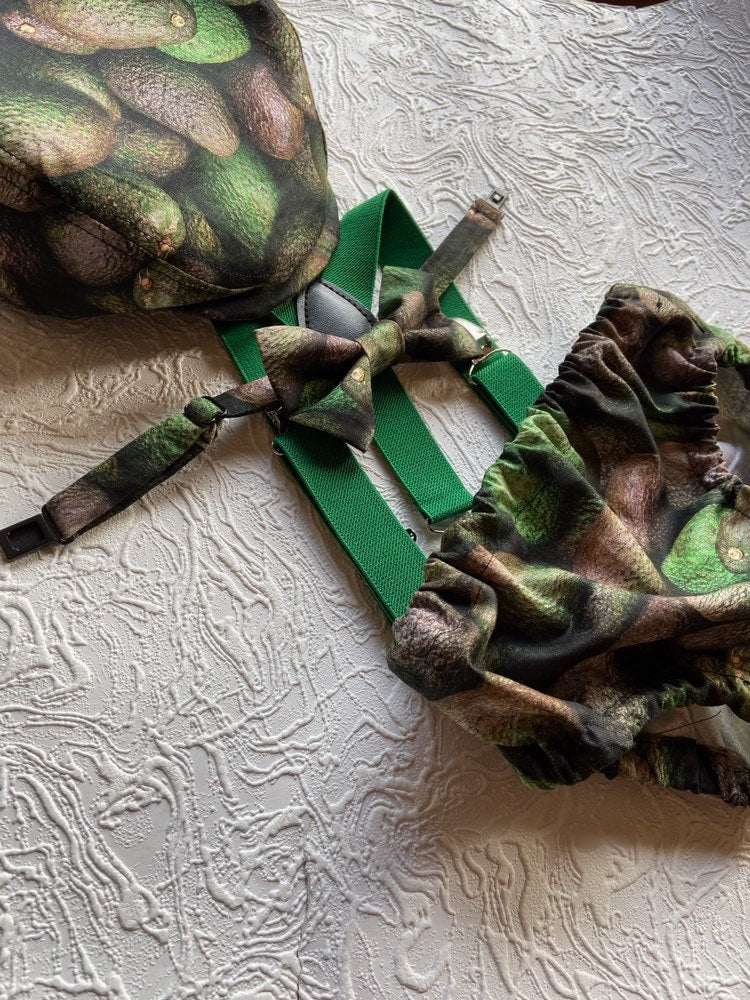 4 Piece Emerald Green Cake Smash Outfit - 1st Birthday Set