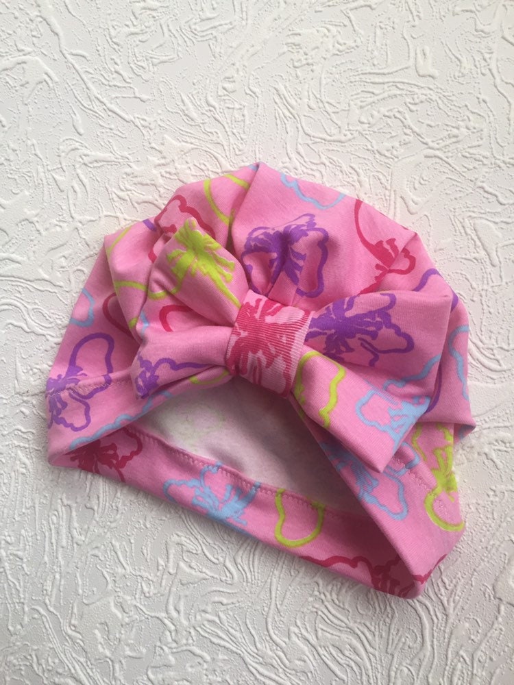 Baby Turbans, Baby bow turban, baby headwrap, knit turban, baby hat, baby hair bow, Turban hat, hospital hat, newborn hat, Bow TURBAN HAT