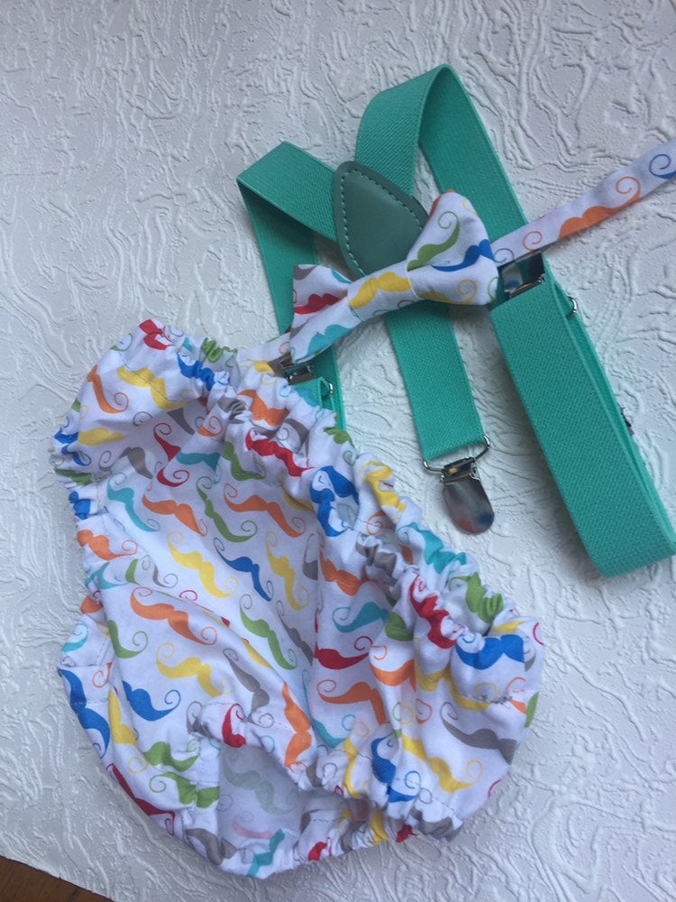 Mr Onederful Cake Smash Boy Outfit, Black Diaper Cover, Bow tie and Suspender, 1st Birthday Boy, Bowtie baby outfit, Bowtie birthday outfit