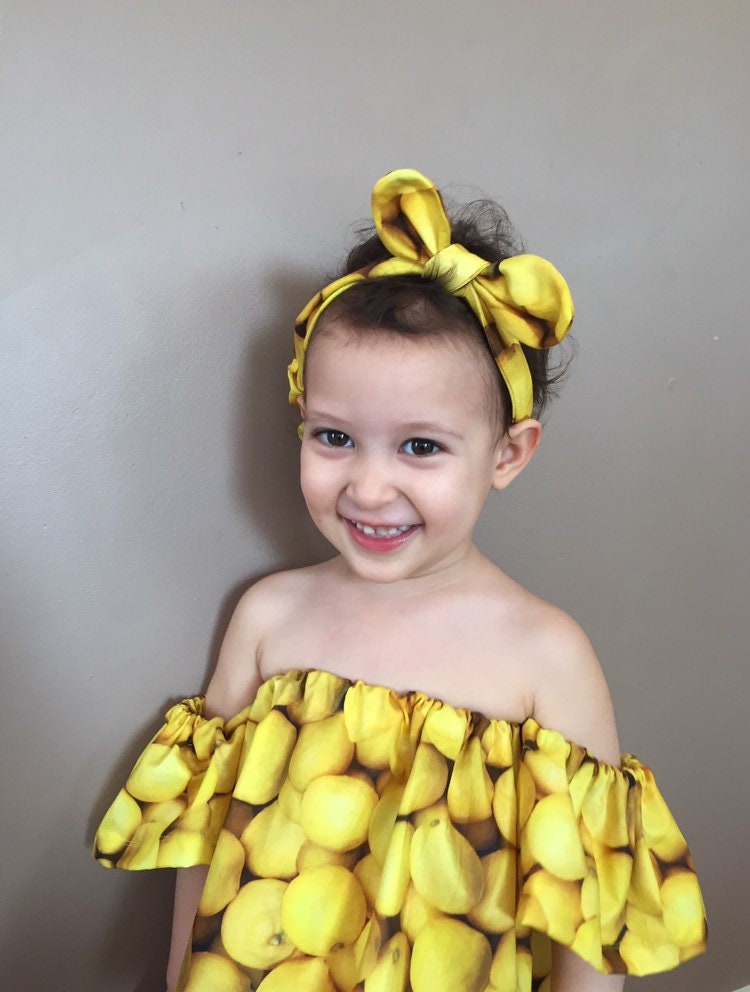 Lemonade off shoulder top, girls lemon crop top, toddler summer crop top, coming home outfits, lemonade birthday, baby outfits, off shoulder