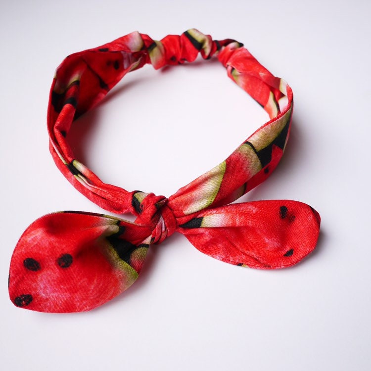 Watermelon headwrap, watermelon headband, watermelon baby headband, melon headband, baby headwraps