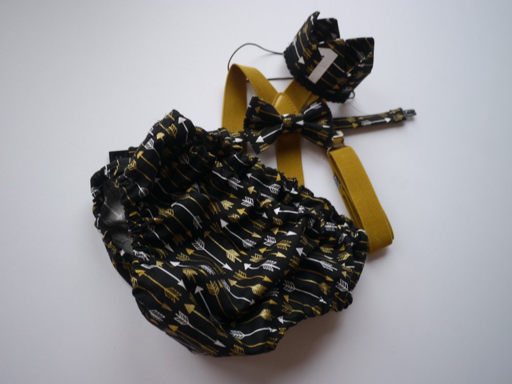 Wild things birthday outfit, wild things 1st birthday, wild things cake smash outfit, bowtie suspender set, black and gold birthday