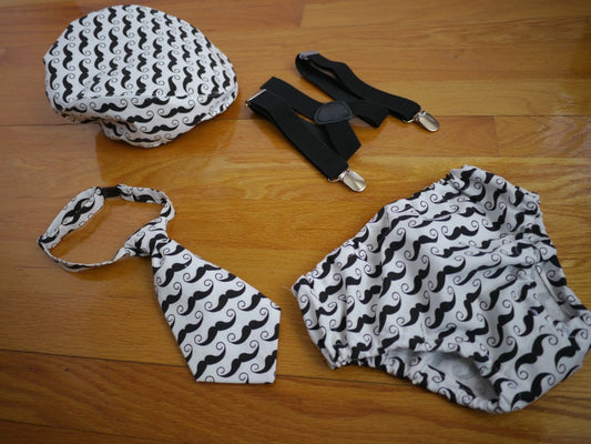 Mustache 1st birthday outfit, little man first birthday outfit, black and white birthday, mustache baby, boy cake smash outfit