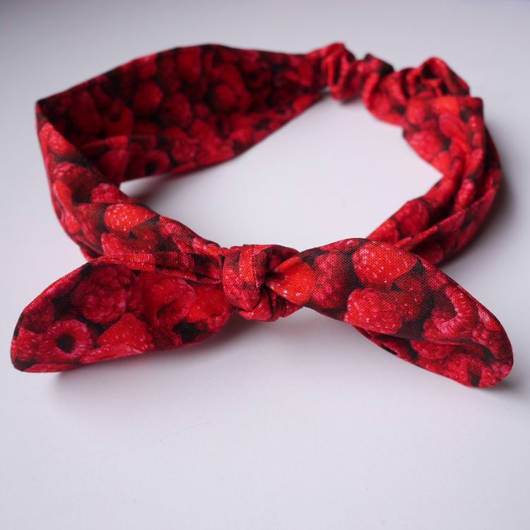 Girls headband/ kids hairband / top knot headband / raspberry headband / milk bath headband