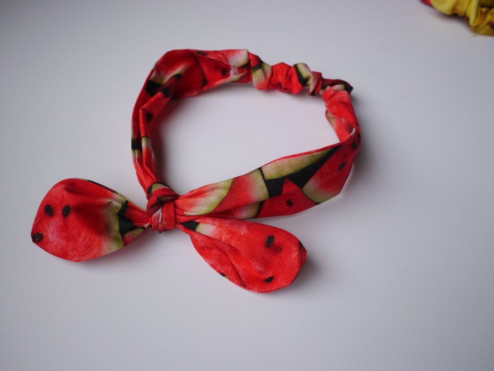 Watermelon headwrap, watermelon headband, watermelon baby headband, melon headband, baby headwraps